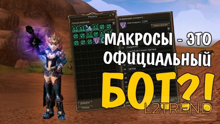 Макросы и команды в Lineage 2 + Видео лайфхак